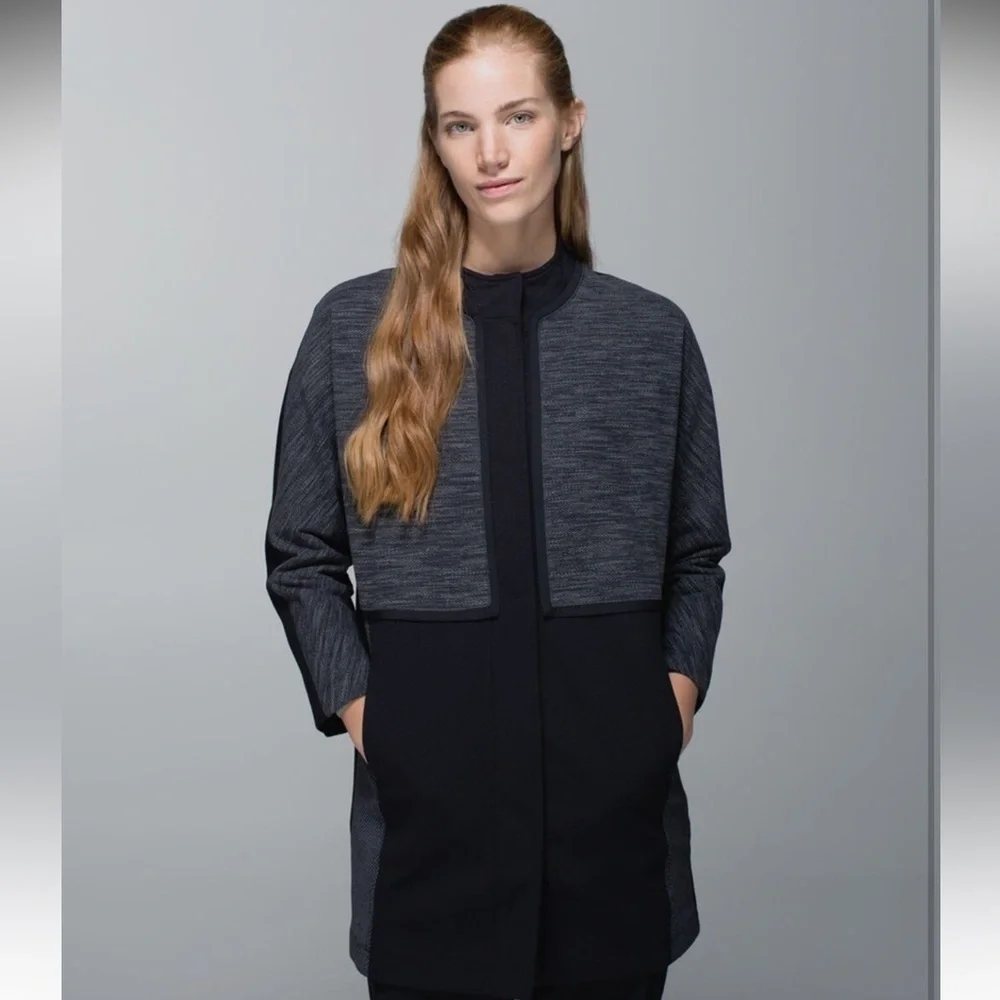 Lululemon Cocoon Small Heathered Gray Minimalist Jacket